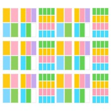 780 Pcs Colour Label Stickers Waterproof Name Child Labels for School