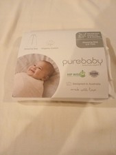 Purebaby Organic Cotton Sleeping Bag Size Newborn 0000-00,  0-6 Months 0.5 tog