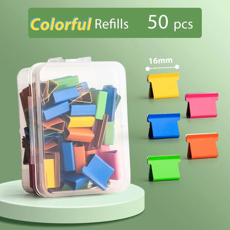 Mini Reusable Hand Clamp Push Stapler Paper Binder Office School Tool