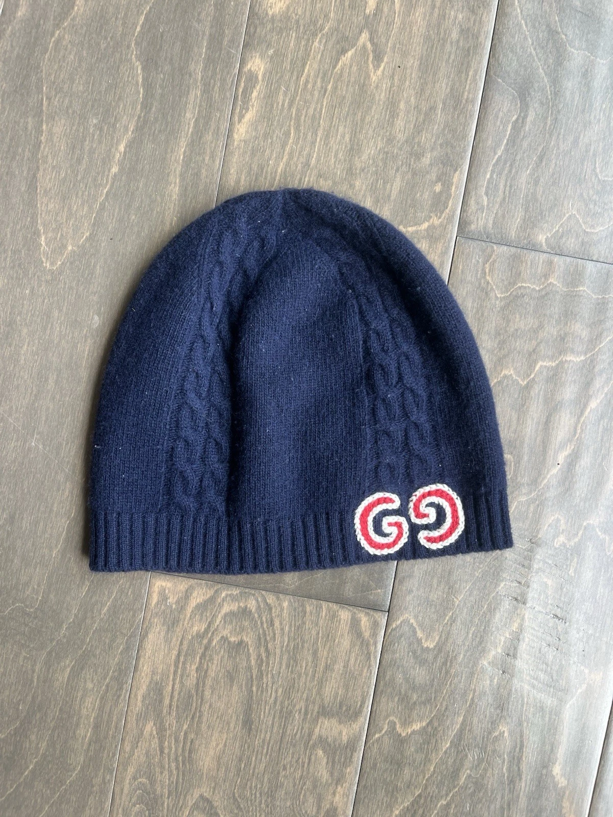 Gucci Toddler Knit Hat GG Logo Beanie Size L 56cm