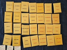 APBA Football 1983 Season Player Cards 27 tea...