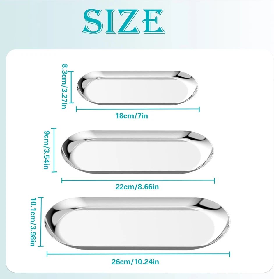 3 Pezzi Stampo per Ceramica Ovale Strumenti per Ceramica Stampi in Acciaio Inox - Immagine 2 di 4