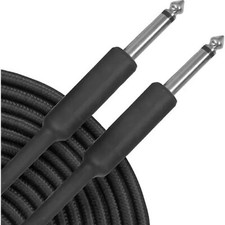 Musician's Gear Braided Instrument Cables 1/4" Black 20 ft.