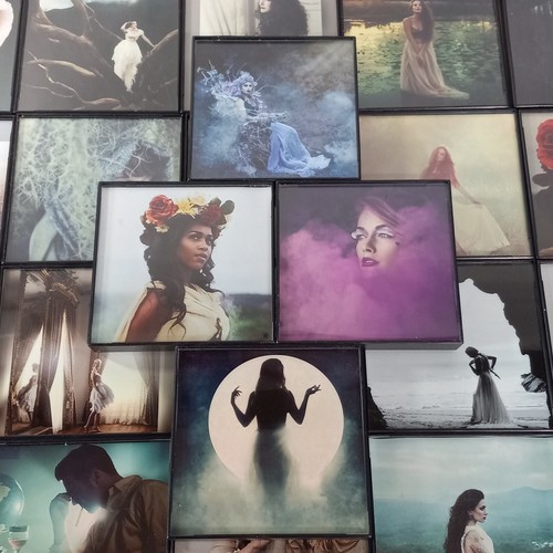 Moda Arte Fotografía Fotos Enmarcadas Místico Gótico Modelos Fantasía 4" Lote de 44 - Imagen 3 de 19