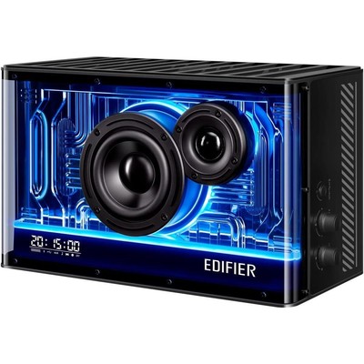 Edifier QD35 Bluetooth-Lautsprechersystem Schwarz RGB und zwei Ladeanschlüssen