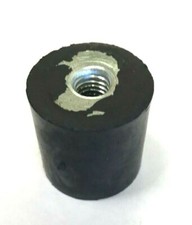 1.25" DIAMETER 1.25" TALL RUBBER BUMPER BUMP STOP FOOT 3/8-16 FEMALE - CAR WASH