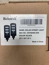 Outdoor Solar Wall Lights LED Motion Sensor Flood Street Lamp SET OF 2