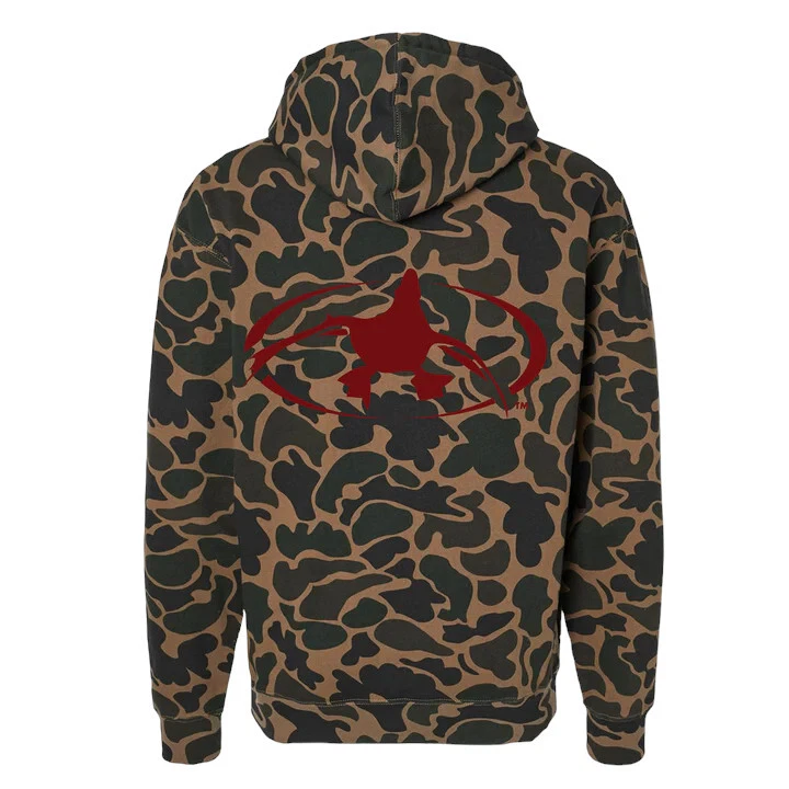Rig'Em Right Outdoors Gunner Hoodie Brown Old School Camo - Image 2 of 2