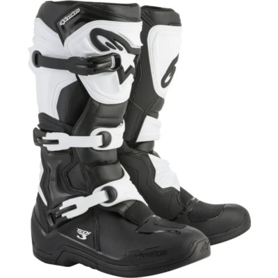 Alpinestars Adult's Tech 3 Motorcycle Boots Black/White Size 06 482-04206