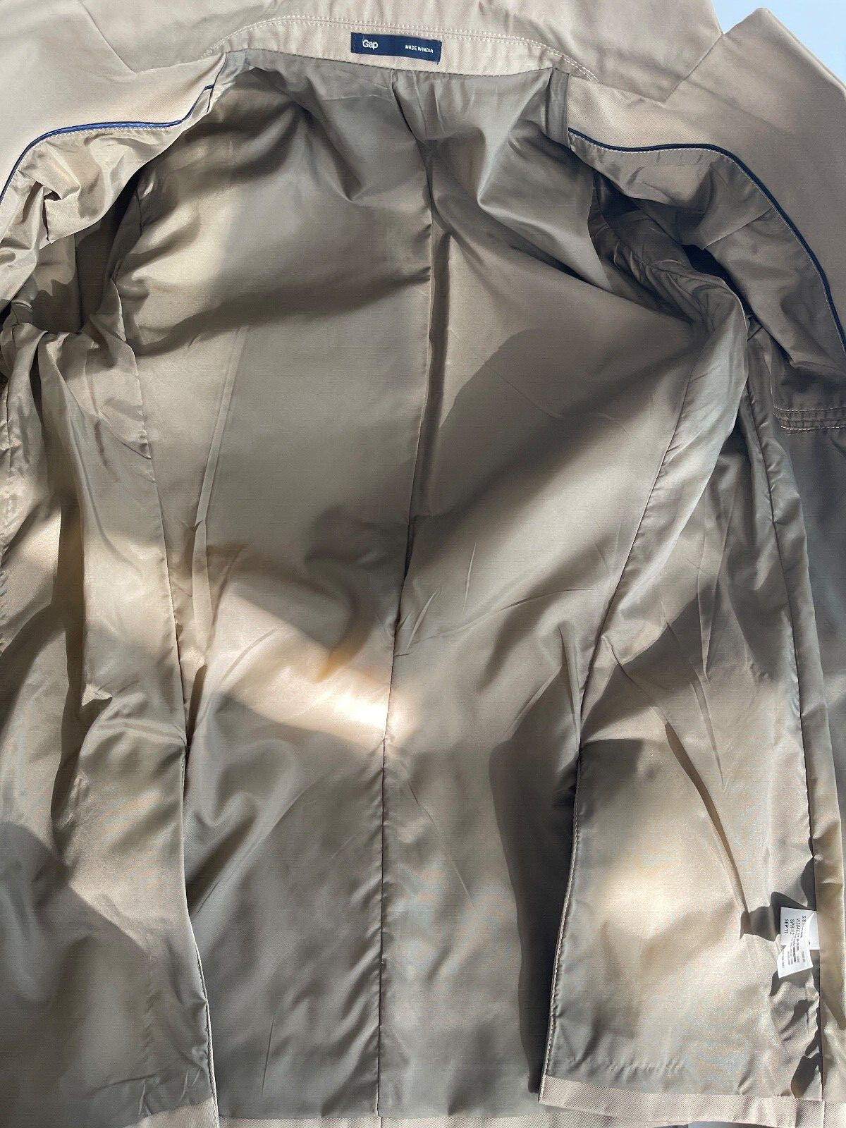 Gap Basic cotton jacket/blazer Khaki Size XS - image 11