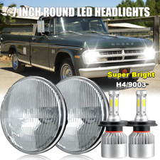 For Dodge D100 D200 D300 Pickup 1969-1974 7 Inch Round Led Headlights Drl For Dodge D100 D200 D300 Pickup 1969-1974 7 Inch Round Led Headlights Drl