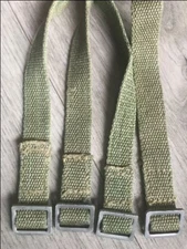 (Lot of 4) Original Polish Army webbing Equipment Strap Belt-Military Surplus.