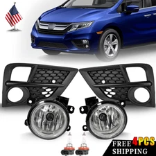 4PCS Bumper Driving Fog Lights Lamps For Honda Odyssey LX EX EXL 2018 2019 2020