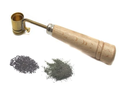 Misurino Delfiero regolabile misura piccola in ottone per polvere e piombo