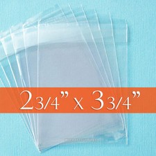1500 Cello Bags: 2.75" x 3.75" Resealable Poly 2 3/4 x 3 3/4 inch