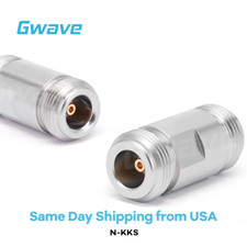 N Female to N Female Adapter, Passivated Stainless Steel, DC - 18GHz