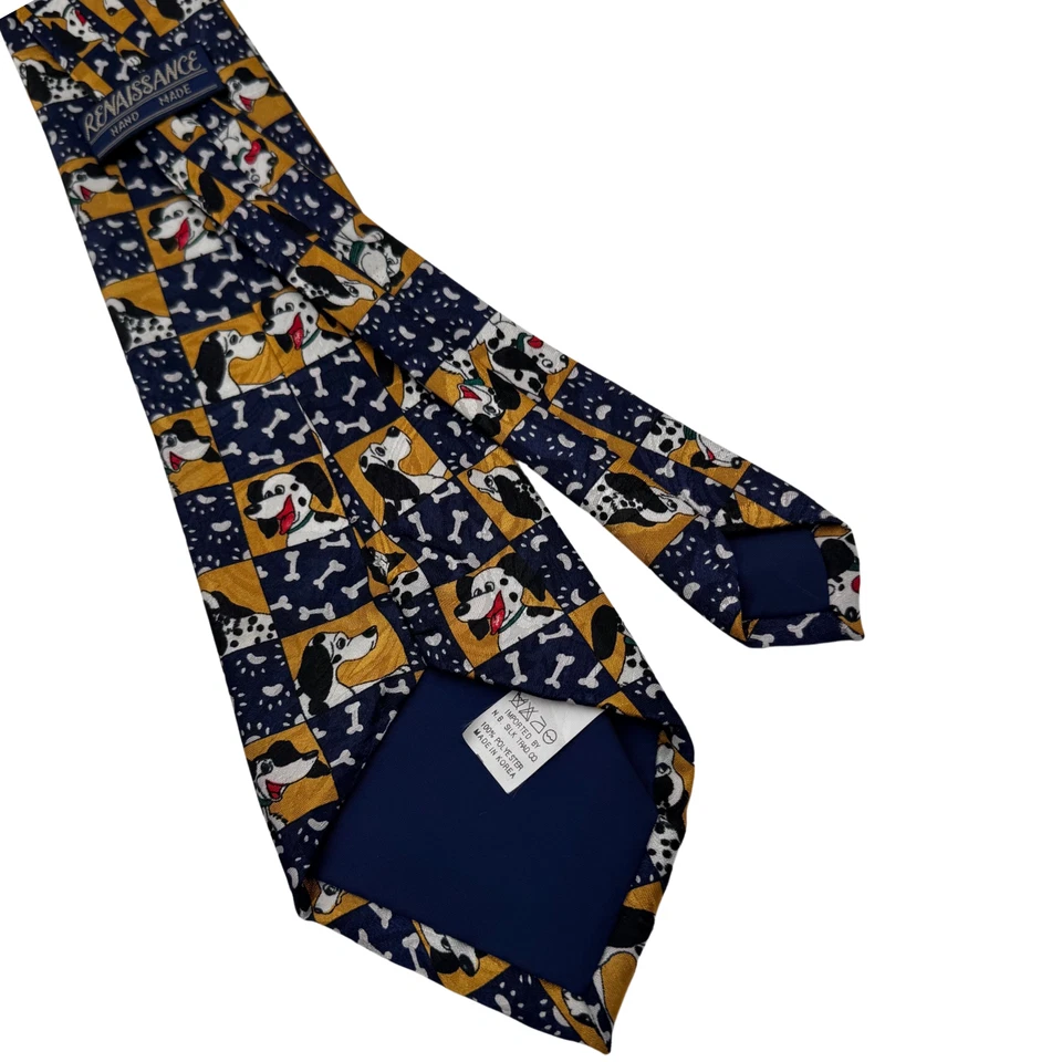 Corbata Perros Dálmatas Renacimiento Hecha a Mano Novedad Temática Fiesta Huesos Foto 4 de 4