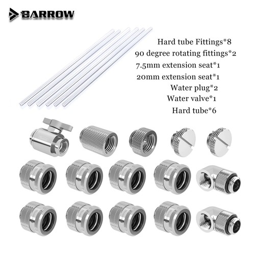 Barrow Fitting Kit For OD12/14/16mm Hard Tube /Rigid Fitting Combo/PETG Tube - Afbeelding 11 van 16