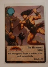 TSR Spellfire CCG 1st Ed. THE HEARTWOOD SPEAR Card #318 of 400 Dark Sun