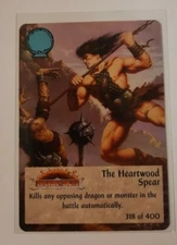 TSR Spellfire CCG 1st Ed. THE HEARTWOOD SPEAR Card #318 of 400 Dark Sun