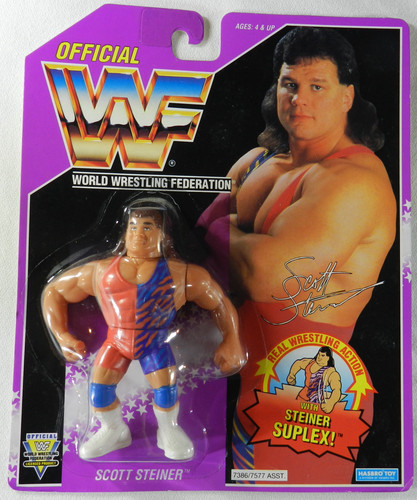WWF Hasbro Scott Steiner Wrestling Figure Purple C...
