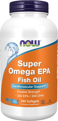Supplements, Super Omega EPA, 360 EPA / 240 DHA, Molecularly Distilled, Cardi...