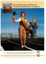 Visa US Decathlon Team Dan Obrien Speed Vintage 1996 Print Ad