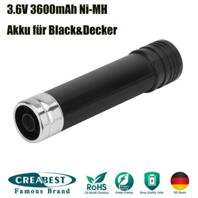 3.6Ah 3.6V Ni-MH Akku Für Black&Decker S100 VP110 VP130 VP230 VP600 VP660 VP940