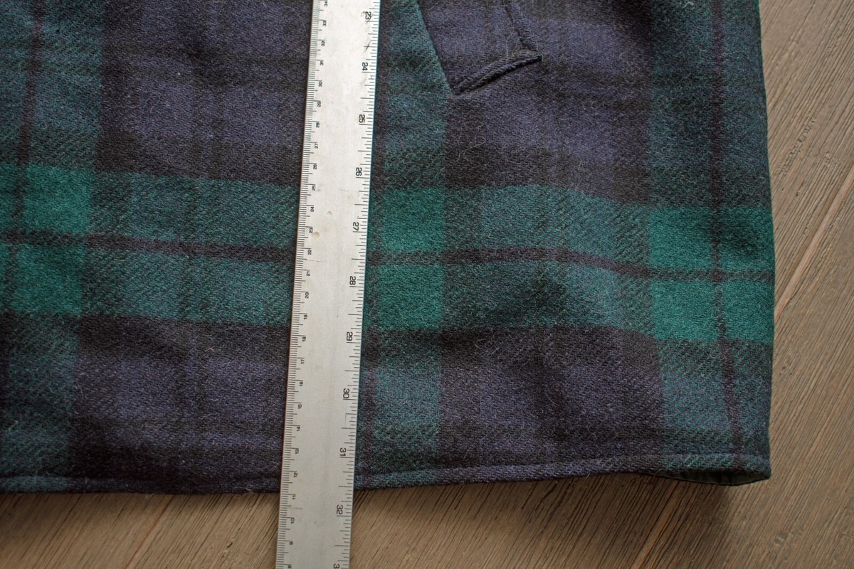 VINTAGE Pendleton Wool GREEN BLUE Plaid Tartan Reversible VINTAGE Pendleton Wool GREEN BLUE Plaid Tartan Reversible