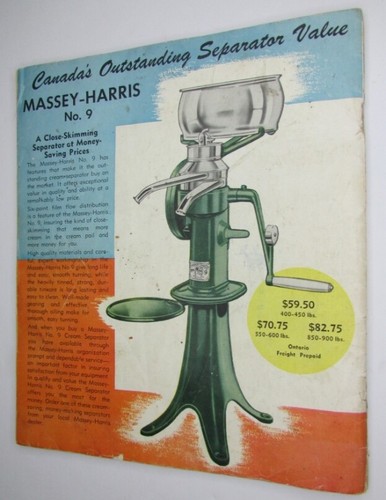 (MASSEY-HARRIS.) Massey-Harris Farmers’ 1944 Handy Catalogue. 1944. - Picture 6 of 6