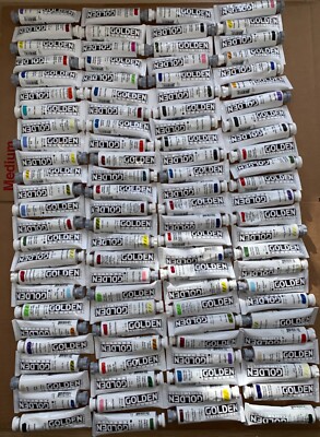 Golden acrylic artist colors paint ( lot of 100)2oz