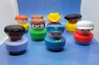 8 Fisher Price Chunky Little People 1990 Mexico 1993 China Vintage