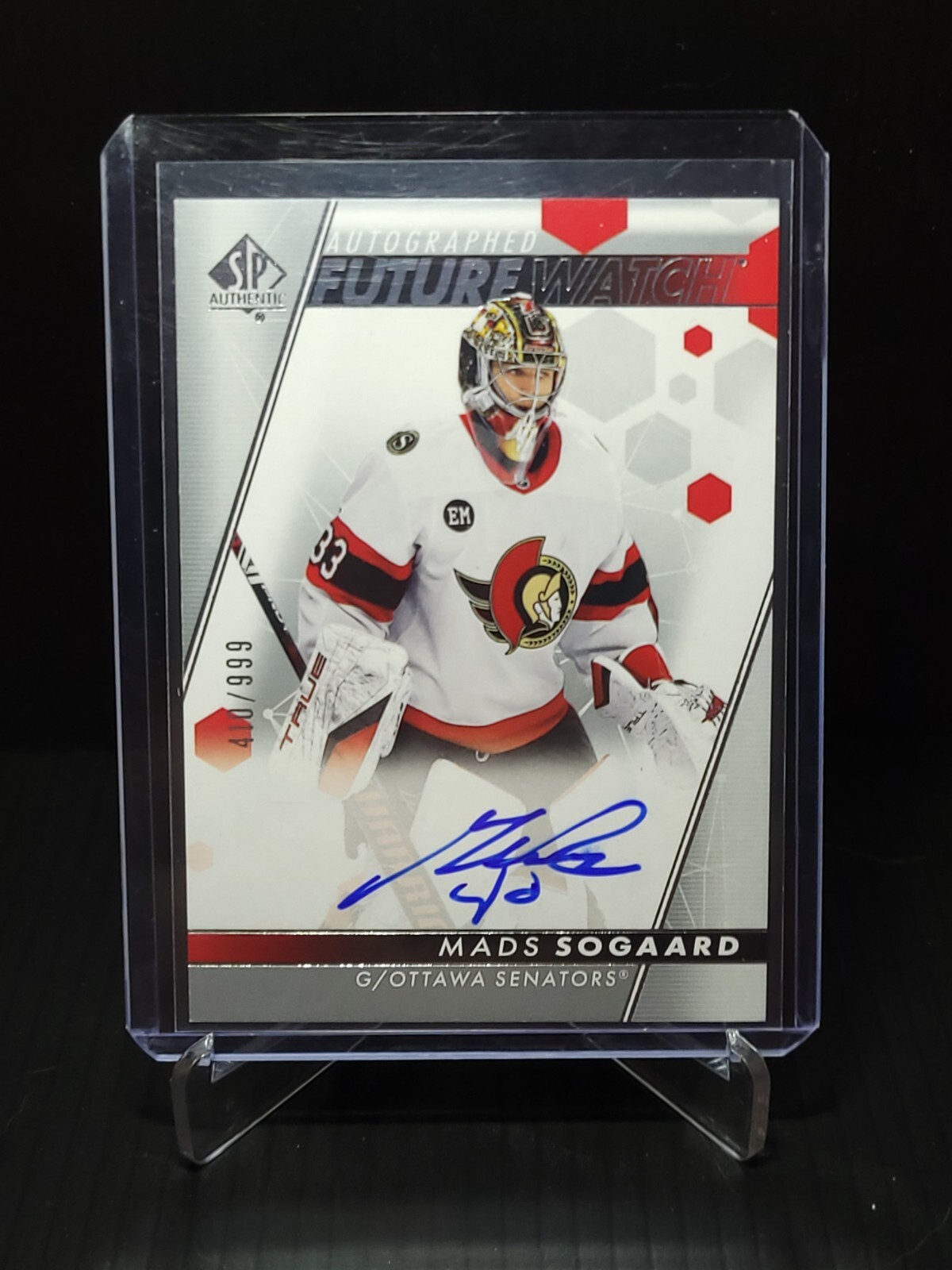 2022-23 SP Authentic -Future Watch  Autographs Mads Sogaard #410/999