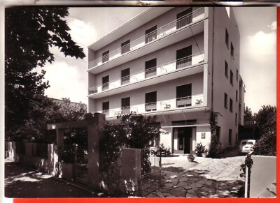 POSTCARD MISANO ADRIATICO B/W TRAVELLED 1966 HOTEL VANNI USED