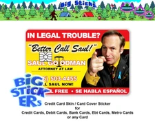 Betta Call Sawl Goodmen Credit Card Skin Cover SMART Sticker Decal