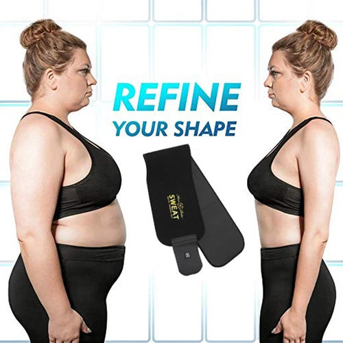 Mens Waist Trainer Slimmer Body Shaper Sweat Belt Tummy Control Band Fat Burner - Picture 8 of 22