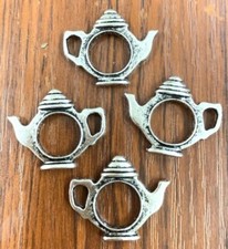 21 18MM 80Pcs tibetan silver The teapot Hollow out Alloy Charm X0290