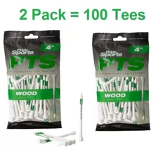 2 PACK Pride Professional Tee System 4 inch ProLength Max Tee - 100 Count