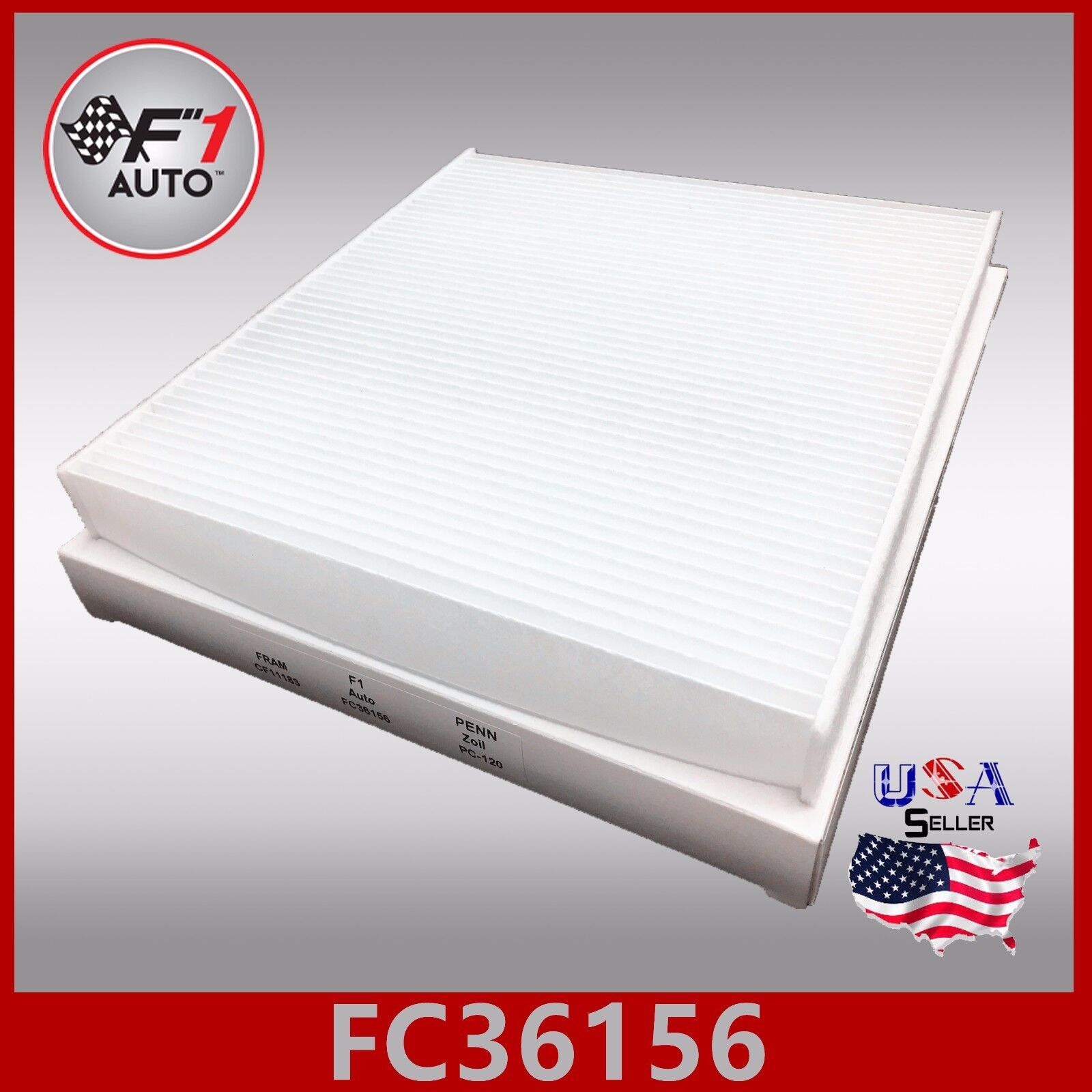 FC36156 CF11183 PREMIUM CABIN AIR FILTER for 2011-2018 DODGE DURANGO 3.6L & 5.7L