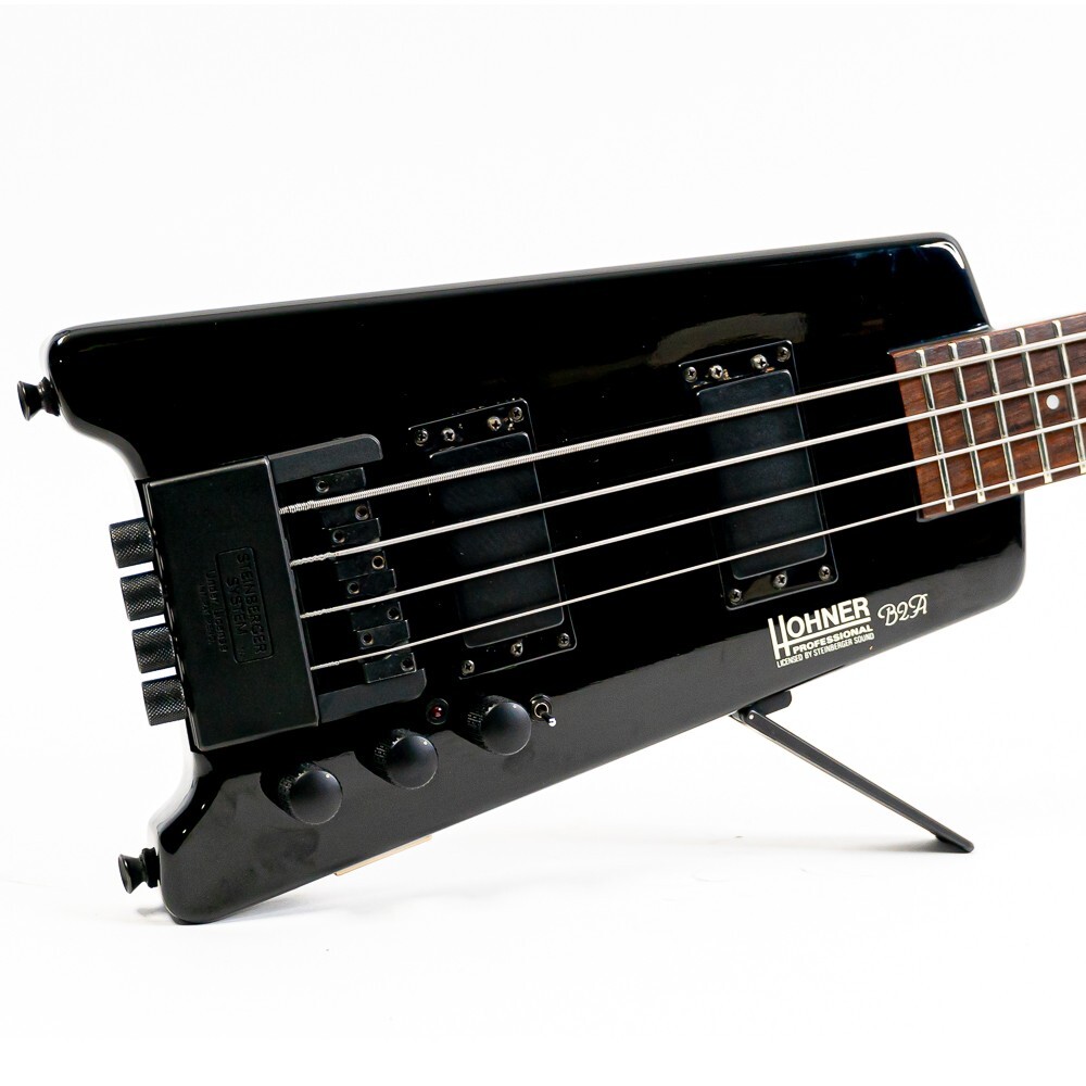 1988 Hohner Steinberger B2A Headless Electric Bass Black w 1988 Hohner Steinberger B2A Headless Electric Bass Black w