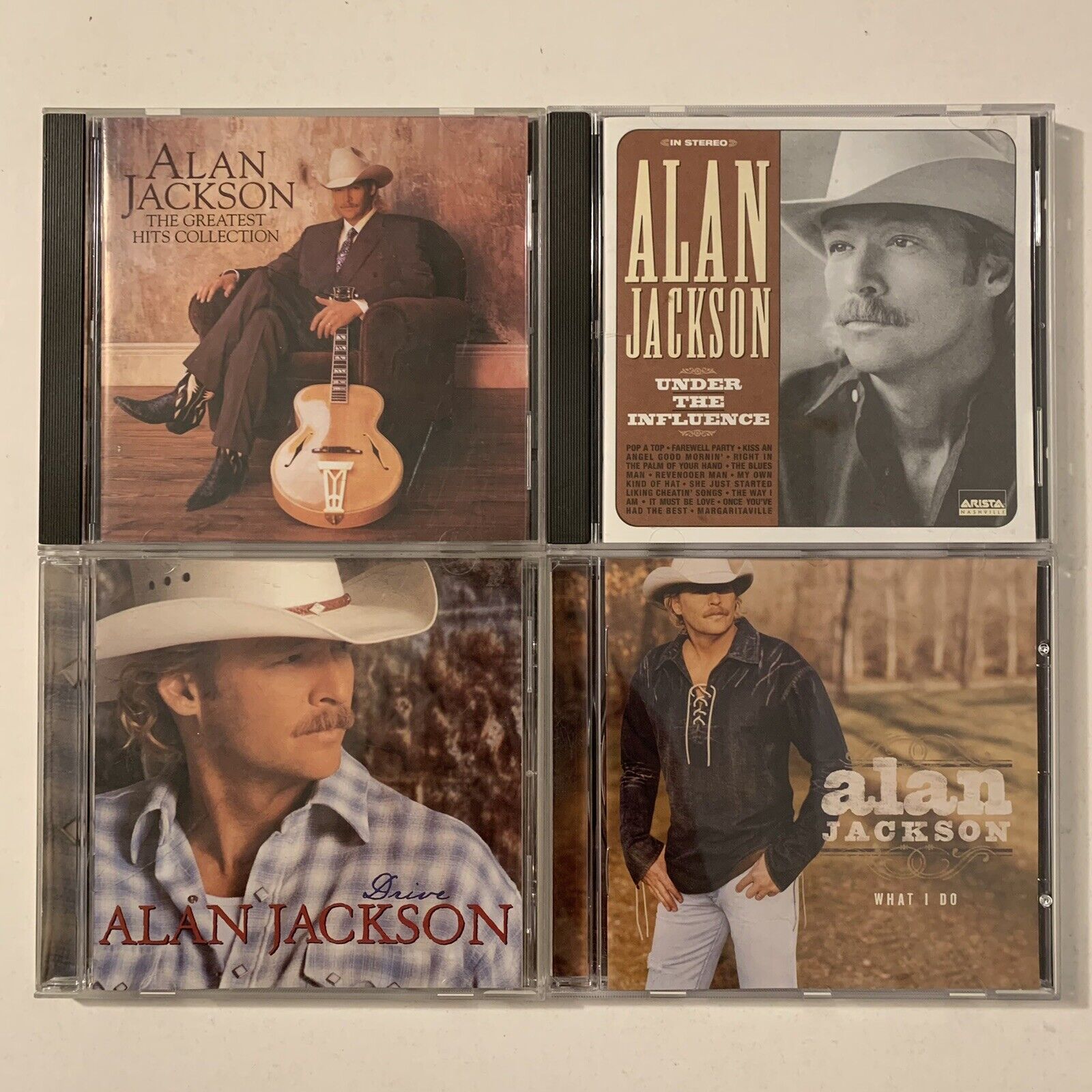 Lot Of 4 Alan Jackson Country Music CDs Greatest Hits Under The Influence Drive 