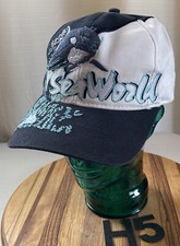 SEA WORLD KILLER WHALE SHAMU THEME HAT BLACK/WHITE SNAPBACK ADJUSTABLE VGC H5