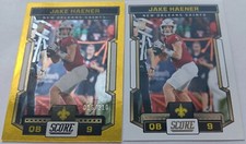Jake Haener SAINTS FRESNO ST. 2023 SCORE DOTS GOLD 16/210 & SILVER Base 309 RC