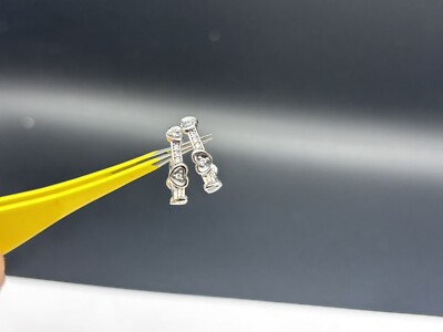 Brand New Genuine Pandora Radiant Sparkling Hearts Hoop CZ Earrings 292498C01