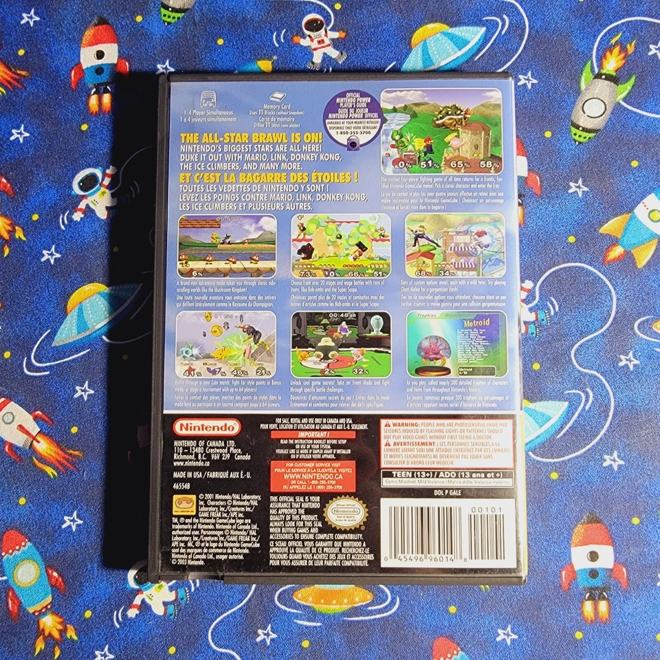 Super Smash Bros Melee (Nintendo GameCube) Complete CIB Players Choice - Image 3 of 4