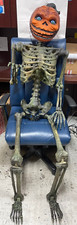 Poseable Pumpkin Skeleton Approximately 72” Tall #1006129494