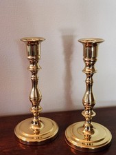 Pair of Vintage Baldwin Brass Candlesticks,  ...