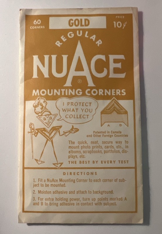 VINTAGE NUACE MOUNTING CORNERS NIP UNOPENED ACE ART CO