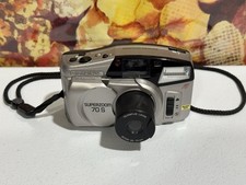 Olympus SuperZoom 70 S 35mm Point Shoot AF Film Camera For Parts Or Repair