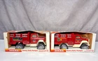 Two Vintage 1980's  Tonka Heavy-Duty Pumper Fire Trucks IOB  #1360   RW-6